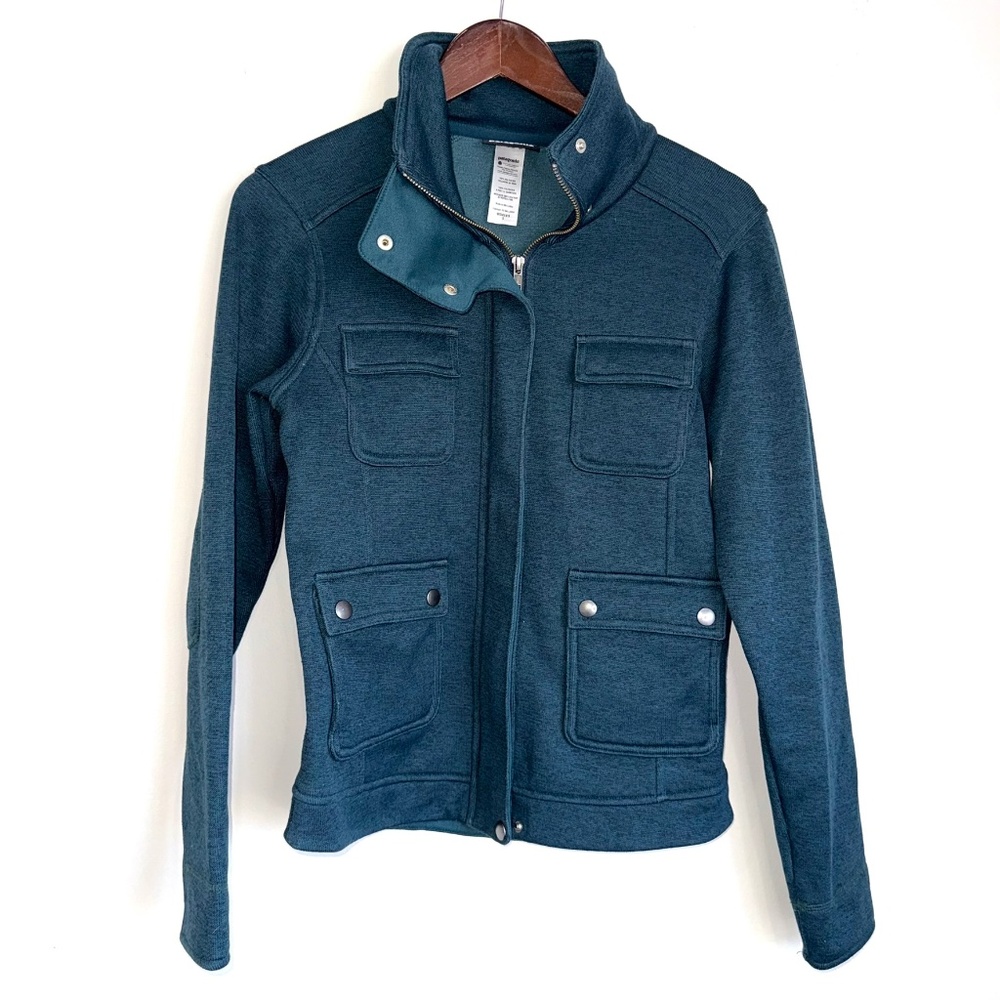 PATAGONIA Womens Small Teal Blue Better Sweater Jacket Full Zip Long Sleeve GG2